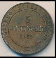 Olasz Államok / Toszkána 1859. 5c Cu T:2 Italian States / Tuscany 1859. 5 centesimi Cu C:XF