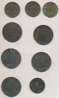 Olaszország 1908-1918. 5c Cu (5x) mind klf + 1938-42. 5c (4x) klf T:2,2- Italy 1908-1918. 5 centesimi Cu (5x) different + 1938-42. 5 centesimi Cu (4x) different C:XF,VF