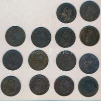 Olaszország 1862-63. 5c Cu (3x) mind klf + 1866-67. 5c (11x) mind klf T:2-,3
Italy 1862-63. 5 centes...