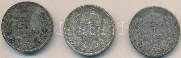 1894 1K Ag (2x) + 1912. 1K Ag T:2,2-