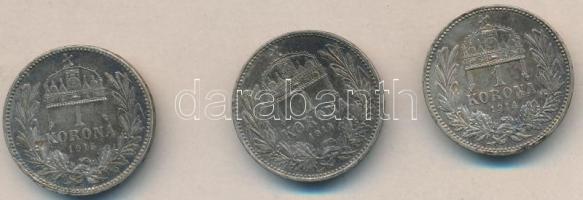 1914. 1K Ag (2x) + 1915. 1K Ag T:2