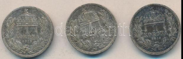 1915. 1K Ag (3x) T:2