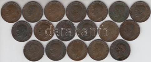 Olaszország 1920-37. 10c Cu (18x) mind klf T:2,2-,3
Italy 1920-37. 10 centesimi Cu (18x) all diff. C...