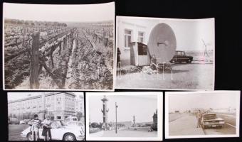 cca 1970 5db felvétel különféle külföldi helyszínekről: ausztrál szőlőbirtok, járművek, városrészlet...