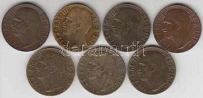 Olaszország 1937-43. 10c Cu (7x) mind klf T:2,2-
Italy 1937-43. 10 centesimi Cu (7x) all diff. C:XF,...