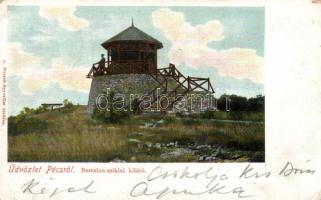 Pécs Bertalan szikla, kilátó (EK)