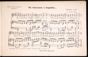 2db, dedikált nótáskönyv: Kertész Lajos: Nótáskönyv; Tiboldi József: Népdalok I. köt