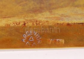 Argentor Werke szecessziós bronz kínáló kosárka "A.S." mesterjeggyel / 
Argentor Werke art...