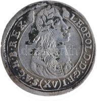 1677KB XVKr Ag "I. Lipót" Körmöcbánya (6.06g) T:2- Hungary 1677KB 15 Kreuzer Ag "Leopold I" Kremnitz (6.06g) C:VF Huszár 1423., Unger II.: 1058