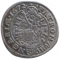 1672KB VIKr Ag "I. Lipót" Körmöcbánya (2.99g) T:2
Hungary 1672KB 6 Kreuzer Ag "Leopol...