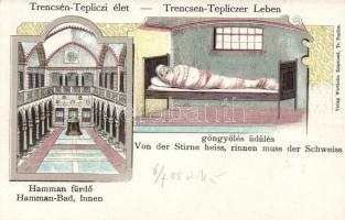 Trencsénteplic-fürdő, Hamman-fürdő, litho