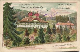 Borszék Villa Cziffra, litho (fl)