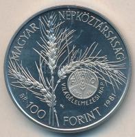 1981. 100Ft "FAO" + 1983. 100Ft "FAO" T:BU Mindkettő eredeti tokban, tanúsítvánnyal