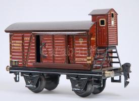 Cca 1930 Marklin mozdony és vagonok, felhúzókulcs hiányzik, két vagon hiányos, jelzettek, jó állapot...