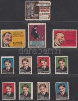 49 db különböző levélzáró / 49 poster stamps