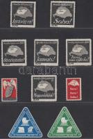 49 db különböző levélzáró / 49 poster stamps