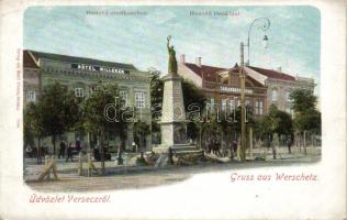 Versec military monument, Hotel Milleker, bank