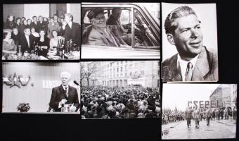 1950-1980 6db sajtófotó Marosán Györgyről, 18x13cm