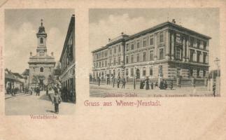 1898 Wiener Neustadt church, school (EK)