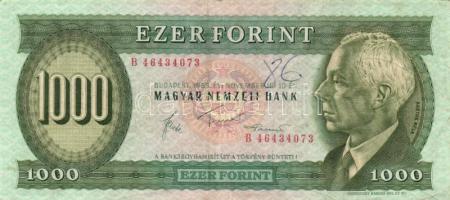 1983. november 10. 1000Ft "B" (3x) T:III