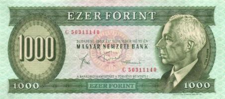 1983. márc/nov. 1000Ft "A" + "C" (2x) T:III