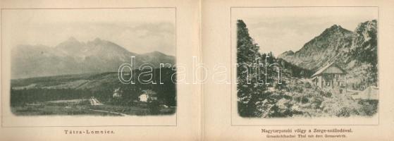 1900 Tátra leporello füzet 18 képpel / Tatra Leporello Heft mit 18 Bildern Divald Adolf, Bártfa