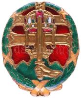 ~1940. "Csapattiszti jelvény" zománcozott kitüntető jelvény jelzés nélkül T:1- Hungary ~1940. "Combat Leadership badge" enamelled badge without maker mark C:AU