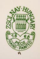 Kézzel festett sorszámozott jelzett Zsolnay búzavirág mintás bonbonier / Handpainted numbered Zsolna...