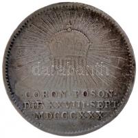 Habsburg Birodalom / Pozsony 1830. V. Ferdinánd Koronázási Ag zseton (3.2g) T:2-
Habsburg Monarchy /...