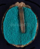 ~1940. "Csapattiszti jelvény" zománcozott kitüntető jelvény jelzés nélkül, egyik rögzítő k...