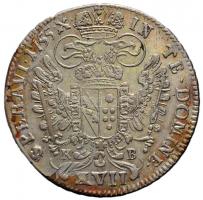 1755KB XVII Kr Ag "Lotharingiai Ferenc" Körmöcbánya (6.04g) T:2 ph.
Hungary 1755KB 17 Kreu...