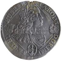 1738NB 1/4 Tallér Ag "III. Károly" Nagybánya (6.25g) T:2,2- ph. Hungary 1738NB 1/4 Thaler Ag "Charles III" Baia Mare (6.25g) C:XF,VF edge error Huszár: 1623., Unger II.: 1194.