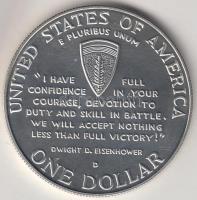 Amerikai Egyesül Államok 1995. 1$ "1944.06.06.- D-nap" Ag T:BU tanúsítvánnyal USA 1995. 1 Dollar "1944.06.06.- D-Day" Ag C:BU with certificate