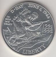 Amerikai Egyesül Államok 1995. 1$ "1944.06.06.- D-nap" Ag T:BU tanúsítvánnyal
USA 1995. 1 ...