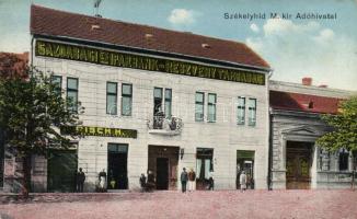 Székelyhíd tax office, the shops of Bartha Lajos and H. Fisch