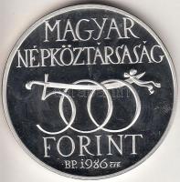 1986. 500Ft Ag "Budavár visszavétele 1686" T:PP