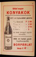 1930 Bp. VII. Grünfeld Hugó előjegyzési naptár árjegyzékkel (alkoholos és alkoholmentes italok jegyzéke)