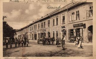 Kisszeben, Sabinov main street, the shop of József Patocska (EK)