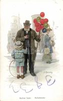 Types from Berlin, balloon seller s: F. Bersch