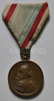 1938. "Felvidék felszabadítása - II. Rákóczi Ferenc" Br emlékérem mellszalaggal T:2-  Hungary 1938. "Liberation of Upper Hungary / Francis II Rákóczi" bronse medal with ribbon C:VF