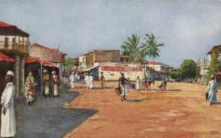 Dar es Salaam, Deutsch-Ostafrika; bazaar