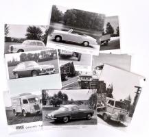 cca 1970 11 db nagyméretű régi autófotó és sajtófotó