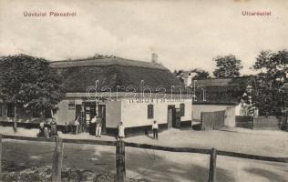 Pákozd Gansl Dániel üzlete, Vendéglő a jó baráthoz (kis szakadás / small tear)