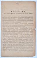 1904 Jelentés a Törökszentmiklósi Református Szeretetegylet munkaévéről 4p.