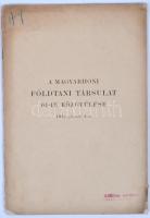 1914. Magyarhoni Földtani Társulat 64-ik közgyűlése 22p.