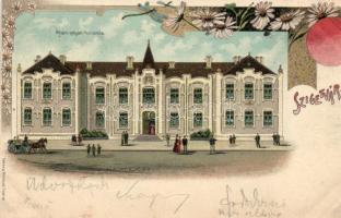 Szigetvár polgári fiú iskola, litho