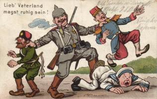 German patriotic military propaganda, humour (b)
