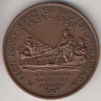 1988. "MÉE - Pesti árvíz / Wesselényi Miklós" Br emlékérem (42mm) T:1