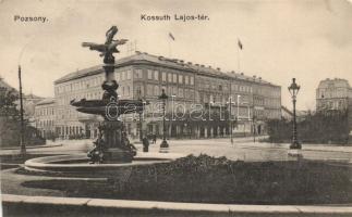 Pozsony Kossuth square, the photo studio of Ede Kozics (cut)