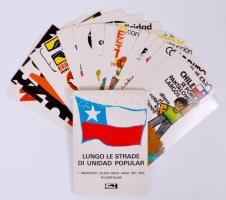 1971 Chilei politikai plakátok 16 képeslapot tartalmazó füzet /  Chile political propaganda posters 16 postcards